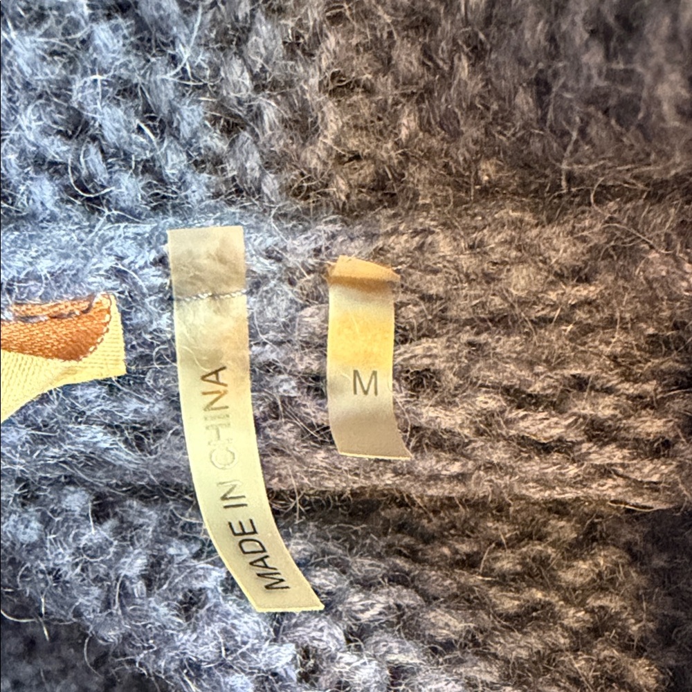 Blue Long Open-Front Women's Sweater Cardigan - Picture 8 of 12
